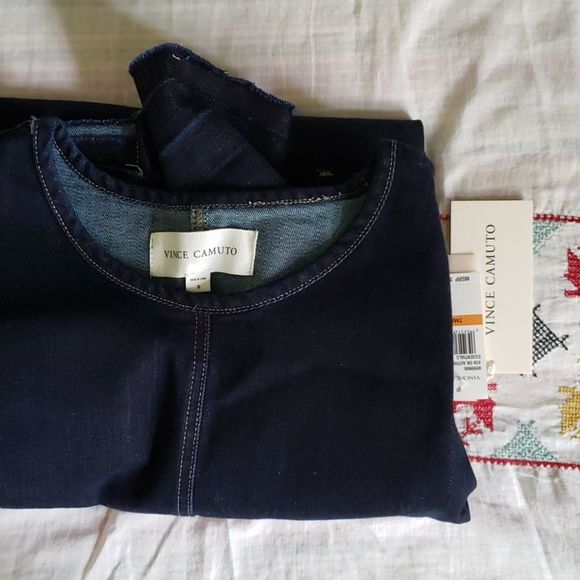 VINCE CAMUTO Denim Shift Dress - Picture 3 of 7